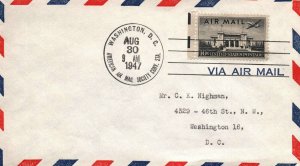 EVENT COVER 10c AIRMAIL CANCELLED AT AMERICAN AIR MAIL SOCIETY CONVENTION 1947