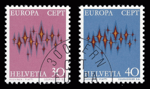 Switzerland 1972 Europa set Sc 544-45, Zum 509-10 uxf