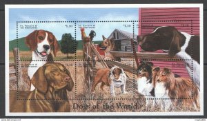 St.Vincent Fauna Pets Dogs Of The World 1Kb ** Stamps Pk054