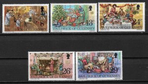 1982 Guernsey 250-4 Christmas C/S of 5 MNH