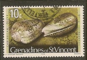 St. Vincent Grenadines  Scott 40  Shell   Used