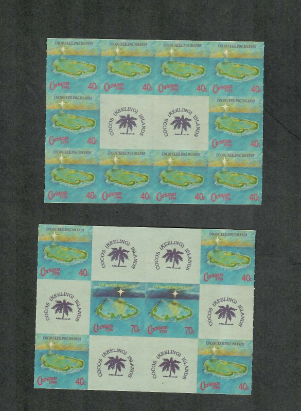 Cocos Islands Sc#222a, 223a M/NH/VF, Cv. $45