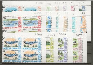 NORFOLK ISLAND 1980/81 SG 236/51 MNH Cat £34