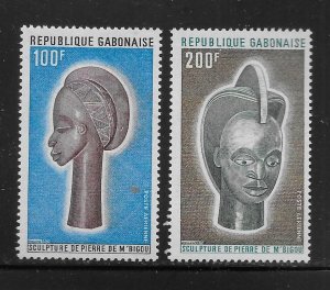 Gabon C141-C142 Sculptures set MNH c.v. $4.60