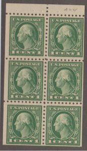 U.S. Scott #424d Washington Stamps - Mint Booklet