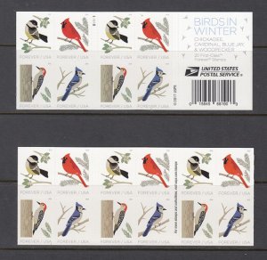 USA FOREVER BOOKLET SC# 5317-5320 BIRDS IN WINTER - 20 S.A. MNH - PL# B11111