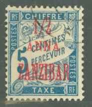 France Zanzibar J1 Used F-VF