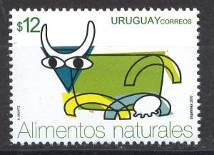 NATURAL FOOD DAIRY MILK COW URUGUAY Sc#2004 MNH STAMP