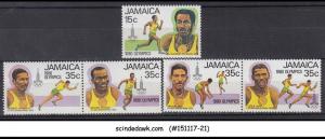 JAMAICA - 1981 OLYMPIC GAMES, MOSCOW - 5V - MNH