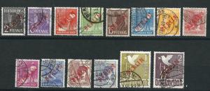 Germany Berlin 9N21-34 Mi 21-34 Red Overprints Used 1948-9 VF SCV $697.00