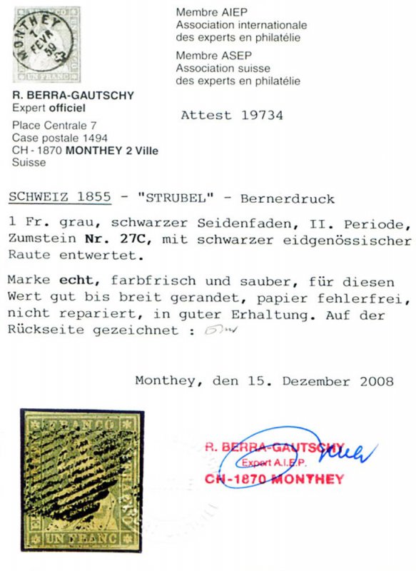 Helvetia sitting 1855.