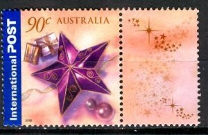 Australia 2002; Sc. # 2074: w/Label Used Single Stamp