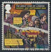 Great Britain SG 3880 Sc# 3541  Used Fire of London