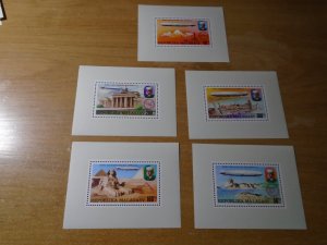 Madagascar  #  545-46 / 548 / C158-59    MNH  Zeppelin / Tourism