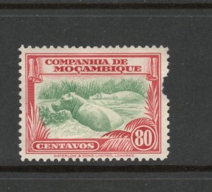 Mozambique Company   Scott# 186  unused  NO GUM  single   DAMAGED