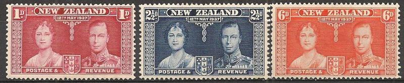 New Zealand #223-5 F-VF Unused (3889)  