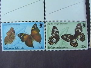 SOLOMON ISLANDS # 461-464 -MINT/NH--COMPLETE SET OF CROSS GUTTER PAIRS--1982