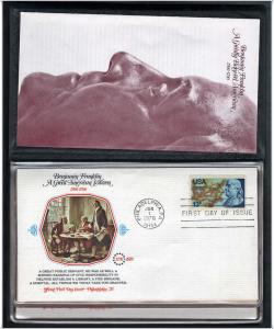 Ben Franklin Bicentennial First Day Covers (1976) Set of Six