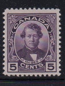 Canada Sc 146 1927 5c McGee stamp mint NH