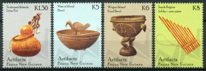 Papua New Guinea 2014 MNH Artifacts 4v Set Lime Pot Food Bowl Pan Pipes