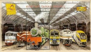 *FREE SHIP Malaysia Train 2010 Railway Locomotive KTM (MS) MNH *Bangkok o/p