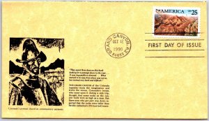 U.S. FIRST DAY COVER THE GRAND CANYON PUAS AMERICA ON JB CACHET (SCARCE) 1990