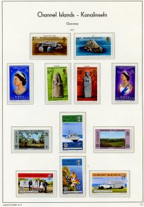 Channel Islands Collection on 58 pages -Guernsey and Alderney-SCV $415.00