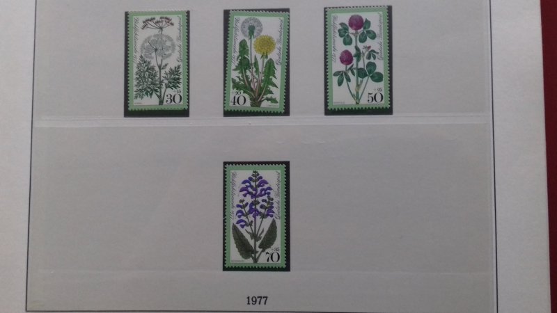 Gernany 1977 Charity Stamps - Flowers Mint