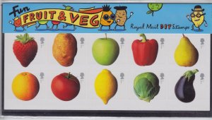 Great Britain 2003 Fruit & Veg DIY Presentation Pack MNH **10x 1st Class-