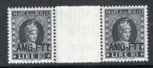 Trieste AMG-FTT Fiscal Revenue 10L Gutter Pair MNH