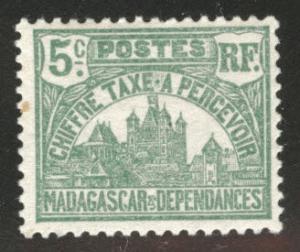 Madagascar Malagasy Scott J10 MH* Postage due similar center