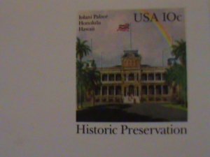 ​UNITED STATES-1979- LOLANI PALACE-HONOLULU -HAWAII-MNH POST CARD-VERY FINE
