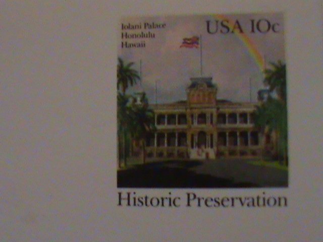 ​UNITED STATES-1979- LOLANI PALACE-HONOLULU -HAWAII-MNH POST CARD-VERY FINE