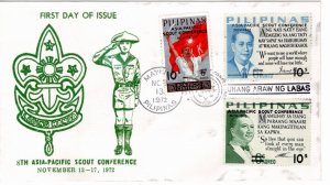 Philippines 1972 Sc 1160-2 FDC-3