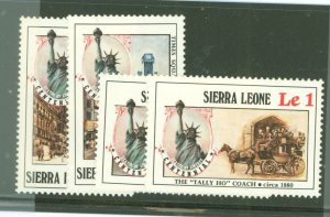 Sierra Leone #750-753 Mint (NH) Single (Complete Set)
