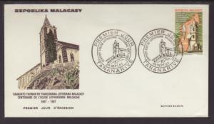 Madagascar 403 Lutheran 1967 U/A FDC