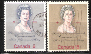 Canada 2 large stamps - # 620 621