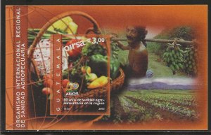 Guatemala 2003, Scott 505, Regional Agricultural Organization Souvenir Sheet