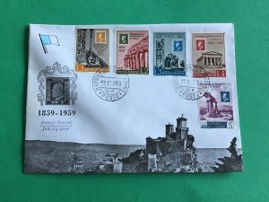 Rep de San Marino Ancient Buildings First Day Cover 1959  Stamp Cover R42727