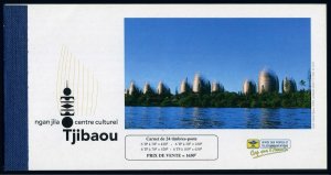 New Caledonia 788a-791a booklet,MNH. Jean-Marie Tjibaou Cultural Center,1998.