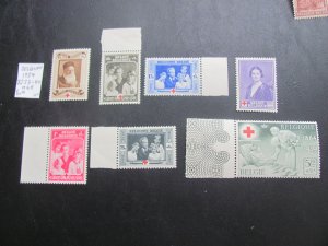BELGIUM  1939 MNH  SC 233-240 SET  XF $42 (154)