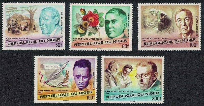 1977 Niger 586-590 Nobel Laureates 6,00 €