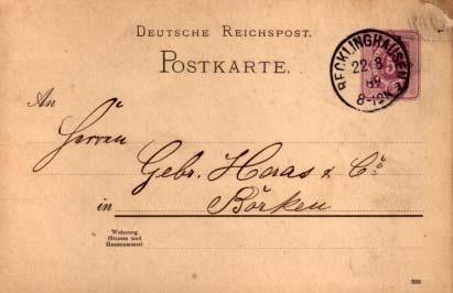 Germany, Government Postal Card