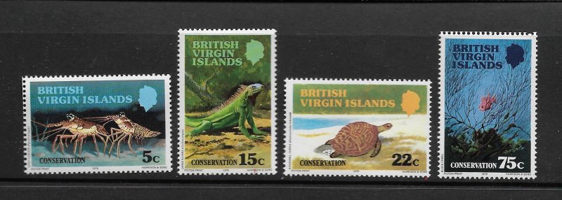 MARINE LIFE - BRITISH VIRGIN ISLANDS #346-9   MNH