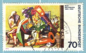 Germany Scott# 1139 used 70pf 1974 Big Still-Life by Beckman