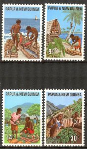 Papua New Guinea 1971 Local Industries set of 4 MNH