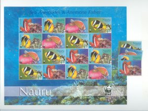 Nauru #514-517a Mint (NH) Single (Complete Set) (Fauna) (Wildlife)