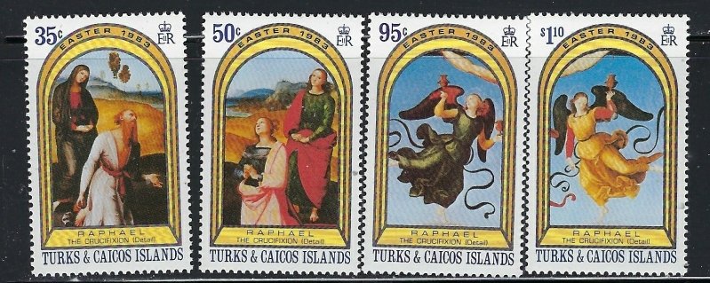 Turks and Caicos 559-62 MNH 1983 Easter (fe1793)