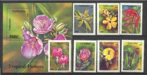 Tanzania 1303-10 MNH Flowers SCV8.25