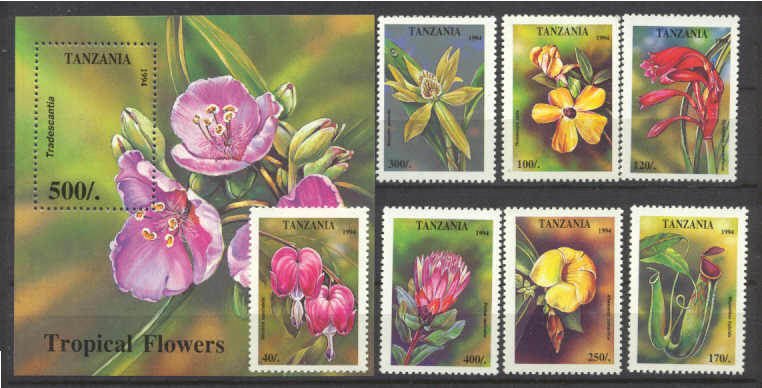 Tanzania 1303-10 MNH Flowers SCV8.25
